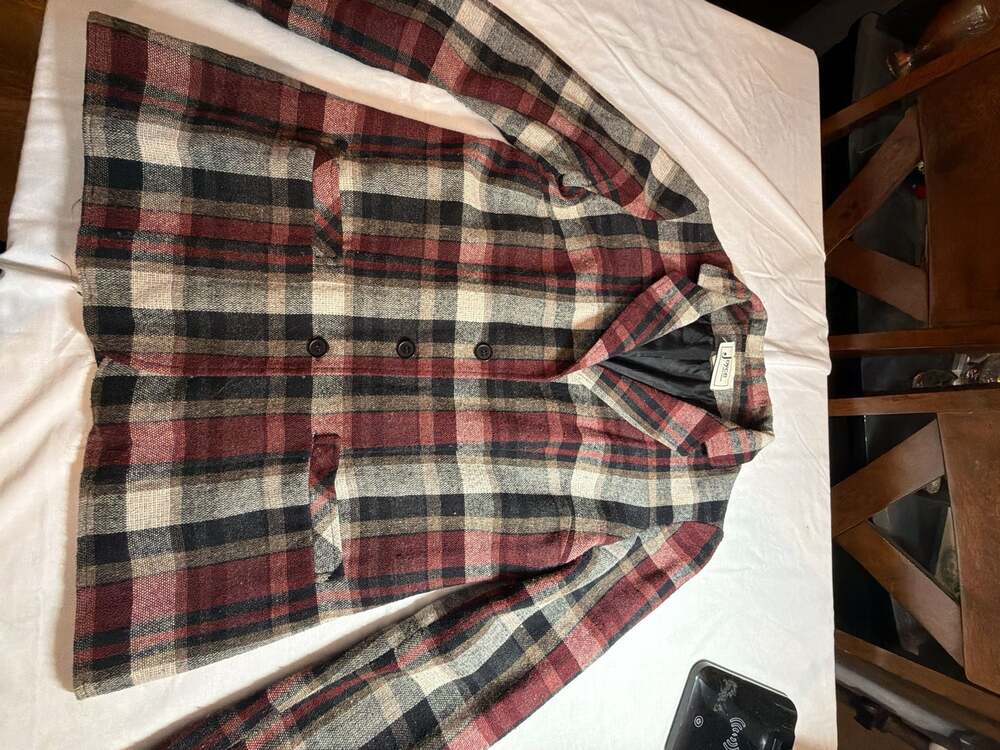 Vintage Joyce Sportswear Plaid Wool Blend Blazer Jacket